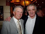 23 March 2007; Johnny Giles and Eamon Dunphy attend an International dinner hosted by the Football Association of Ireland. Burlington Hotel, Dublin. Picture credit: David Maher / SPORTSFILE