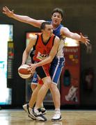 24 March 2007; Paddy Kelly, DART Killester, in action against Niall O'Reilly, UCC Demons. Nivea for Men Superleague Semi-Final, UCC Demons v DART Killester, UL Arena, Co. Limerick. Picture credit: Brendan Moran / SPORTSFILE