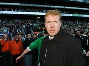 24 March 2007; Republic of Ireland manager Steve Staunton at the end of the game. 2008 European Championship Qualifier, Republic of Ireland v Wales, Croke Park, Dublin. Picture credit: David Maher / SPORTSFILE