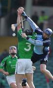 25 March 2007; Kevin Flynn, Dublin, in action against Stephen Lucey, Limerick. Allianz National Hurling League, Division 1B, Round 4, Limerick v Dublin, Gaelic Grounds, Limerick. Picture credit: Kieran Clancy / SPORTSFILE