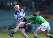 25 March 2007; Kevin O'Reilly, Dublin, in action against Seamus Hickey, Limerick. Allianz National Hurling League, Division 1B, Round 4, Limerick v Dublin, Gaelic Grounds, Limerick. Picture credit: Kieran Clancy / SPORTSFILE