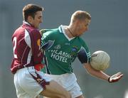 25 March 2007; Dennis Glennon, Westmeath, in action against Alan Burke, Galway. Allianz National Football League, Division 1B, Round 5, Westmeath v Galway, Cusack Park, Mullingar. Photo by Sportsfile