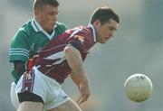 25 March 2007; Damien Burke, Galway, in action against Alan Mangan, Westmeath. Allianz National Football League, Division 1B, Round 5, Westmeath v Galway, Cusack Park, Mullingar. Photo by Sportsfile