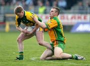 25 March 2007; Mike Frank Russell, Kerry, in action against Neil McGee, Donegal. Allianz National Football League, Division 1A, Round 5, Donegal v Kerry, Letterkenny, Donegal. Picture credit: Oliver McVeigh / SPORTSFILE