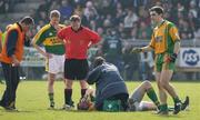 25 March 2007; Kerry's Kieran Donaghy lies in distress after an injury. Allianz National Football League, Division 1A, Round 5, Donegal v Kerry, Letterkenny, Donegal. Picture credit: Oliver McVeigh / SPORTSFILE