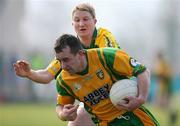 25 March 2007; Barry Monaghan, Donegal, in action against Mike Frank Russell, Kerry. Allianz National Football League, Division 1A, Round 5, Donegal v Kerry, Letterkenny, Donegal. Picture credit: Oliver McVeigh / SPORTSFILE
