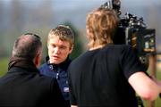 26 March 2007; Northern Ireland's Grant McCann is interviewed ahead of their European Championship Qualifier game against Sweden. Hilton Hotel, Templepatrick, Co. Antrim. Picture credit: Russell Pritchard / SPORTSFILE