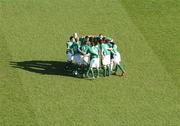 24 March 2007; The Republic of Ireland team before kick off. 2008 European Championship Qualifier, Republic of Ireland v Wales, Croke Park, Dublin. Photo by Sportsfile *** Local Caption ***