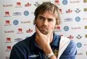 27 March 2007; Sweden's Olof Mellberg at a press conference ahead of their 2008 European Championship Qualifier against Northern Ireland. Stormont Hotel, Belfast, Co. Antrim. Picture credit: Oliver McVeigh / SPORTSFILE