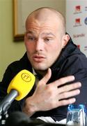 27 March 2007; Sweden's Fredrik Ljungberg at a press conference ahead of their 2008 European Championship Qualifier against Northern Ireland. Stormont Hotel, Belfast, Co. Antrim. Picture credit: Oliver McVeigh / SPORTSFILE
