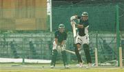 28 March 2007; Ireland's Jeremy Bray, right, and Eoin Morgan in action during team training. The Bourda Grounds, Georgetown, Guyana. Picture credit: Pat Murphy / SPORTSFILE