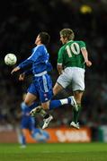 28 March 2007; Kevin Doyle, Republic of Ireland, in action against Martin Skrtel, Slovakia. 2008 European Championship Qualifier, Republic of Ireland v Slovakia, Croke Park, Dublin. Picture credit: David Maher / SPORTSFILE
