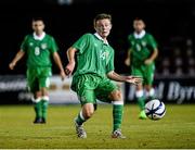 27 September 2014; Conor Levingston, Republic of Ireland. UEFA European U17 Championship 2014/15, Qualifying Round, Republic of Ireland v Scotland. City Calling Stadium, Longford. Picture credit: Oliver McVeigh / SPORTSFILE