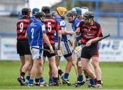 5 October 2014; Ballygunner and Mount Sion players tussel before the end of the game. Waterford County Senior Hurling Championship Final, Ballygunner v Mount Sion. Walsh Park, Waterford. Picture credit: Matt Browne / SPORTSFILE