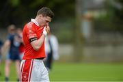 5 October 2014; A dejected Paddy Andrews, St Brigids, after the game. Dublin County Senior Championship Quarter-Final, St Judes v St Brigids. O'Toole Park, Crumlin, Dublin. Picture credit: Piaras Ó Mídheach / SPORTSFILE