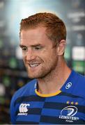 6 October 2014; Leinster's Jamie Heaslip at the launch of the European Rugby Champions Cup and European Rugby Challenge Cup. Convention Centre Dublin, Spencer Dock, North Wall Quay, Dublin. Picture credit: Stephen McCarthy / SPORTSFILE
