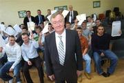 27 March 2007; Mr. John O'Donoghue, T.D, Minister for Arts, Sports and Tourism, was on hand to present FAS/FETAC FAI Youth Soccer Training Course Graduates with their certificates. Cabra, Dublin. Picture credit: Brian Lawless / SPORTSFILE