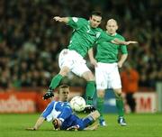 28 March 2007; Stephen Ireland, Republic of Ireland, in action against Marek Sapara, Slovakia. 2008 European Championship Qualifier, Republic of Ireland v Slovakia, Croke Park, Dublin. Picture credit: Matt Browne / SPORTSFILE