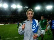 28 March 2007; Republic of Ireland's Kevin Doyle celebrates at the end of the game. 2008 European Championship Qualifier, Republic of Ireland v Slovakia, Croke Park, Dublin. Picture credit: David Maher / SPORTSFILE