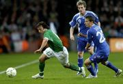 28 March 2007; Stephen Hunt, Republic of Ireland, in action against Igor Zofcak, Slovakia. 2008 European Championship Qualifier, Republic of Ireland v Slovakia, Croke Park, Dublin. Picture credit: Brian Lawless / SPORTSFILE