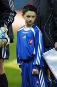 28 March 2007; Oisin Owens, mascot for the Slovakian team. 2008 European Championship Qualifier, Republic of Ireland v Slovakia, Croke Park, Dublin. Picture credit: Brendan Moran / SPORTSFILE