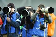28 March 2007; Photographers at the game. 2008 European Championship Qualifier, Republic of Ireland v Slovakia, Croke Park, Dublin. Picture credit: Brendan Moran / SPORTSFILE