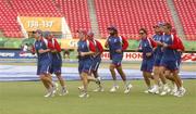 29 March 2007; The England players warm up during team training. Guyana National Stadium, Georgetown, Guyana. Picture credit: Pat Murphy / SPORTSFILE