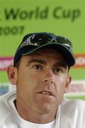 29 March 2007; Ireland captain Trent Johnston speaking at a press conference before team training. Guyana National Stadium, Georgetown, Guyana. Picture credit: Pat Murphy / SPORTSFILE