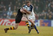 31 March 2007; Filipe Contepomi, Leinster, is tackled by Tom Rees, Wasps. Heineken Cup Quarter-Final, Wasps v Leinster, Adams Park, High Wycombe, London. Picture credit: Matt Browne / SPORTSFILE