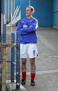 31 March 2007; Oran Kearney, Linfield, watches the closing stages of the game from the tunnel area after being sent off. JJB Sports Irish Cup Quarter-final Replay, Linfield v Ballymena United, Windsor Park, Belfast, Co. Antrim. Picture credit: Oliver McVeigh / SPORTSFILE