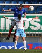 31 March 2007; William Murphy, Linfield, in action against Kevin Kelbie, Ballymena United. JJB Sports Irish Cup Quarter-final Replay, Linfield v Ballymena United, Windsor Park, Belfast, Co. Antrim. Picture credit: Oliver McVeigh / SPORTSFILE