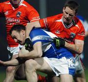 31 March 2007; Chris Bergin, Laois, in action against Finnian Moriarty, Armagh. Allianz National Football League, Division 1A Round 6, Laois v Armagh, O'Moore Park, Portlaoise, Co. Laois. Picture credit: Ray McManus / SPORTSFILE