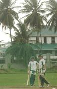 1 April 2007; Ireland batsmen William Porterfield and Eoin Morgan, left, during team training. Everest Cricket Club, Georgetown, Guyana. Picture credit: Pat Murphy / SPORTSFILE