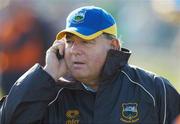 1 April 2007; The Tipperary manager Michael 'Babs' Keating, on a mobile phone, near the end of the game. Allianz National Hurling League, Division 1B Round 5, Tipperary v Dublin, McDonagh Park, Nenagh, Co. Tipperary. Picture credit: Ray McManus / SPORTSFILE
