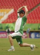 2 April 2007; Ireland's Eoin Morgan stretches during team training. Guyana National Cricket Stadium, Georgetown, Guyana. Picture credit: Pat Murphy / SPORTSFILE
