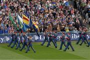 7 September 2014; Members of the Artane Band during the pre-match parade. GAA Hurling All Ireland Senior Championship Final, Kilkenny v Tipperary. Croke Park, Dublin. Picture credit: Ray McManus / SPORTSFILE