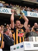 27 September 2014; Kilkenny's Jackie Tyrrell lifts the Liam MacCarthy cup. GAA Hurling All Ireland Senior Championship Final Replay, Kilkenny v Tipperary. Croke Park, Dublin. Picture credit: Ray McManus / SPORTSFILE