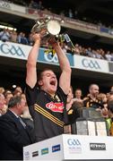 27 September 2014; Kilkenny's Eoin Murphy lifts the Liam MacCarthy cup. GAA Hurling All Ireland Senior Championship Final Replay, Kilkenny v Tipperary. Croke Park, Dublin. Picture credit: Ray McManus / SPORTSFILE