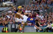 27 September 2014; Colin Fennelly, Kilkenny, in action against Paddy Stapleton, Tipperary. GAA Hurling All Ireland Senior Championship Final Replay, Kilkenny v Tipperary. Croke Park, Dublin. Picture credit: Ray McManus / SPORTSFILE