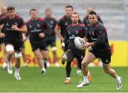 10 October 2014; Ulster's Ian Humphreys during the captain's run ahead of their side's Guinness PRO12, Round 6, match against Glasgow Warriors on Saturday. Kingspan Stadium, Ravenhill Park, Belfast, Co. Antrim. Picture credit: John Dickson / SPORTSFILE