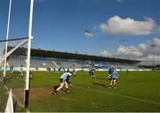 11 October 2014; The St Jude's players warm up ahead of the game. Dublin County Senior Hurling Championship, Semi-Final, O'Tooles v St Jude's, Parnell Park, Donnycarney, Dublin. Picture credit: Ray McManus / SPORTSFILE