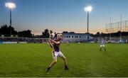 11 October 2014; Caolan Conway of Kilmacud Crokes takes a late free during the Dublin County Senior Hurling Championship Semi-Final match between Kilmacud Crokes and Ballyboden St Enda’s at Parnell Park in Donnycarney, Dublin. Photo by Ray McManus/Sportsfile