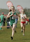 31 March 2007; Ireland's Mary Mulhare in action during the Junior Girls 3,000m race. KitKat SIAB Cross Country International. St. Clare's, Dublin City University, Dublin. Picture credit: Tomás Greally / SPORTSFILE *** Local Caption ***