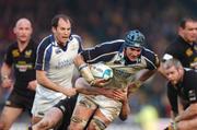 31 March 2007; Trevor Hogan, Leinster, is tackled by Tom Rees, Wasps. Heineken Cup Quarter-Final, Wasps v Leinster, Adams Park, High Wycombe, London. Picture credit: Matt Browne / SPORTSFILE