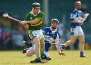 7 April 2007; Bobby O'Sullivan, Kerry, in action against John Brophy, Laois. Allianz National Hurling League, Division 2, Quarter-Final, Laois v Kerry, Gaelic Grounds, Limerick. Photo by Sportsfile