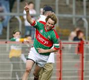 8 April 2007; Conor Mortimer, Mayo, celebrates after his second goal. Allianz National Football League, Division 1A, Round 7, Tyrone v Mayo, Healy Park, Omagh, Co. Tyrone. Picture credit: Oliver McVeigh / SPORTSFILE