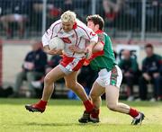 8 April 2007; Owen Mulligan, Tyrone, in action against Aidan Higgans, Mayo. Allianz National Football League, Division 1A, Round 7, Tyrone v Mayo, Healy Park, Omagh, Co. Tyrone. Picture credit: Oliver McVeigh / SPORTSFILE