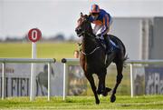 12 October 2014; Royal Navy Ship, with Seamie Heffernan up, on their way to winning the Irish Stallion Farms European Breeders Fund Maiden. Curragh Racecourse, The Curragh, Co. Kildare. Picture credit: Barry Cregg / SPORTSFILE