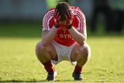 12 October 2014; A dejected Stuart Cullen, Edenderry, after the game. Offaly County Senior Football Championship Final, Edenderry v Rhode, O'Connor Park, Tullamore, Co. Offaly. Photo by Sportsfile
