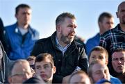 12 October 2014; Newly appointed Wicklow senior football manager Johnny Magee watches the county club final from the stand. Wicklow County Senior Football Championship Final, Rathnew v St Patricks, County Grounds, Aughrim, Co. Wicklow. Picture credit: Matt Browne / SPORTSFILE